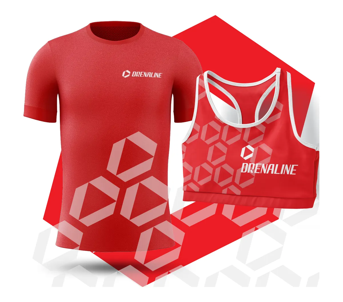 Maglia e canotta Drenaline nella versione rossa