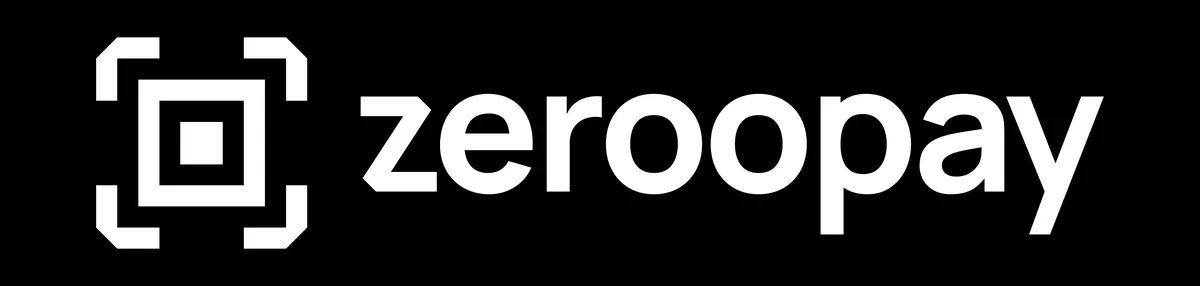 Il marchio ZerooPay completo: simbolo a mirino e logotipo affiancati