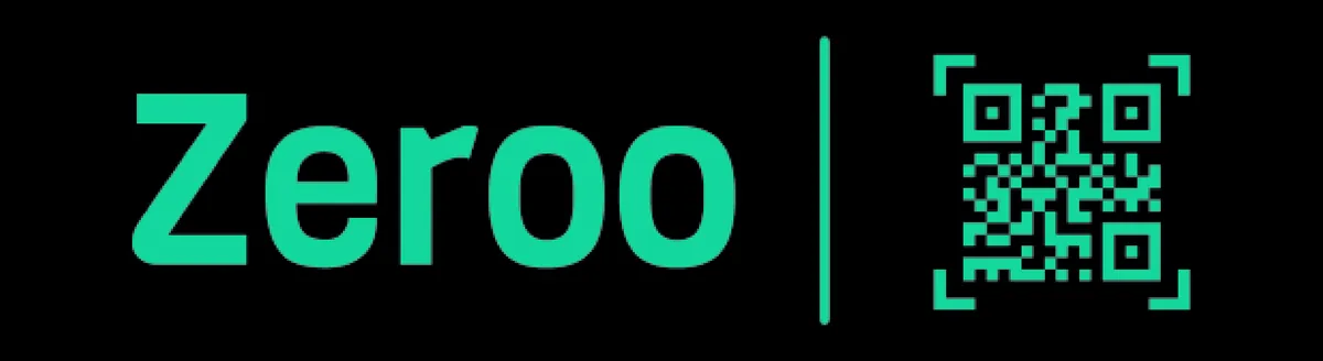 Il logo ZerooPay precedente: il lettering Zeroo accanto a un codice QR verde